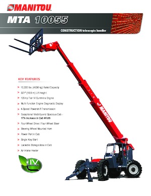 Ładowarki teleskopowe Manitou MTA 10055