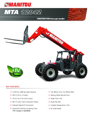 Ładowarki teleskopowe Manitou MTA 12042