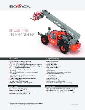 Ładowarki teleskopowe Skyjack SJ1256 THS