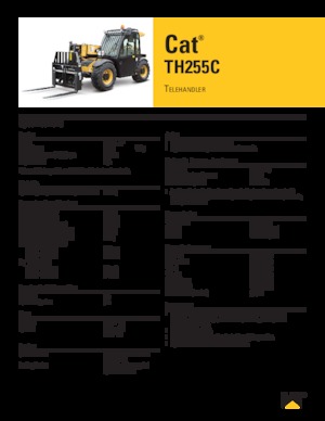 Ładowarki teleskopowe Caterpillar TH255C