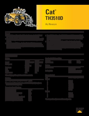 Ładowarki teleskopowe Caterpillar TH3510D