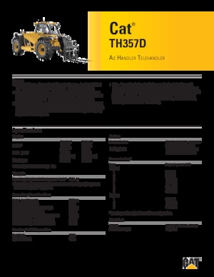 Ładowarki teleskopowe Caterpillar TH357D