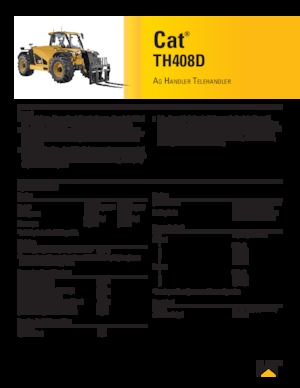 Ładowarki teleskopowe Caterpillar TH408D