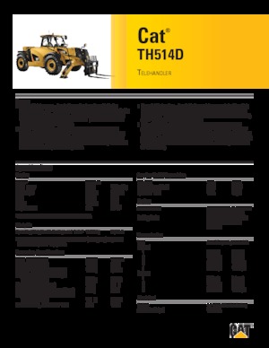 Ładowarki teleskopowe Caterpillar TH514D