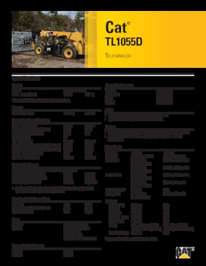 Ładowarki teleskopowe Caterpillar TL1055D