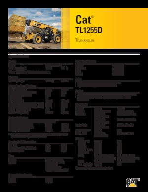 Ładowarki teleskopowe Caterpillar TL1255D