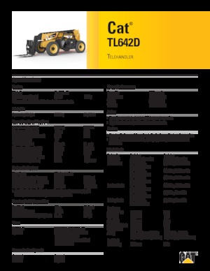 Ładowarki teleskopowe Caterpillar TL642D