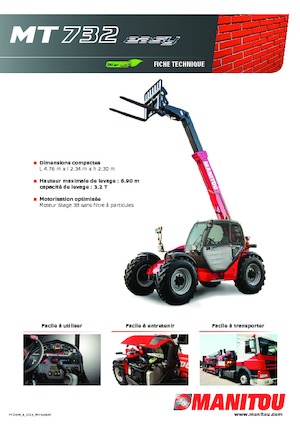 Ładowarki teleskopowe Manitou MT 732-100 PS Comfort