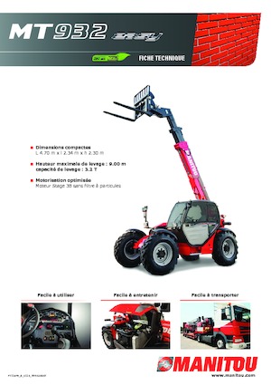 Ładowarki teleskopowe Manitou MT 932 Easy