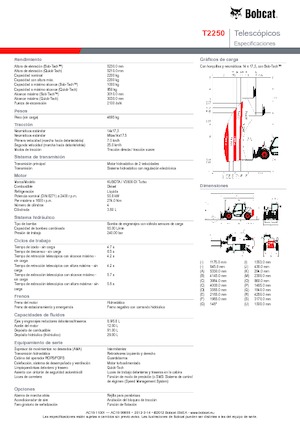 Ładowarki teleskopowe Bobcat T 2250