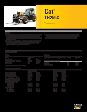 Ładowarki teleskopowe Caterpillar TH255C