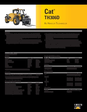 Ładowarki teleskopowe Caterpillar TH306D