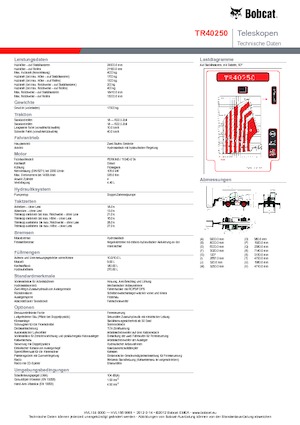 Ładowarka teleskopowa obrotowa Bobcat TR40250