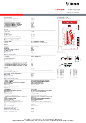 Ładowarka teleskopowa obrotowa Bobcat TR40250