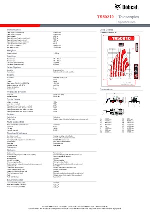 Ładowarka teleskopowa obrotowa Bobcat TR50210