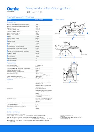Ładowarka teleskopowa obrotowa Genie GTH4016R