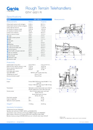 Ładowarka teleskopowa obrotowa Genie GTH5021R