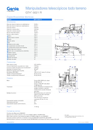 Ładowarka teleskopowa obrotowa Genie GTH5021R