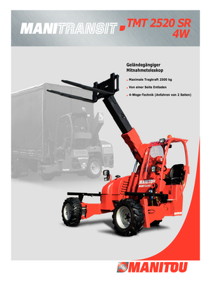 Wózki widłowe teleskopowe mocowane na ciężarówce Manitou TMT 25.20 SR *