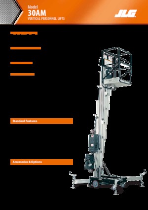 Kołowe platformy robocze z masztem pionowym JLG 30AM