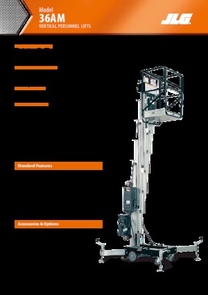 Kołowe platformy robocze z masztem pionowym JLG 36AM