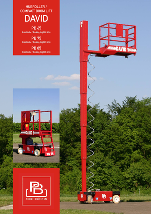 Kołowe podnośniki nożycowe PB David 1 PB 75