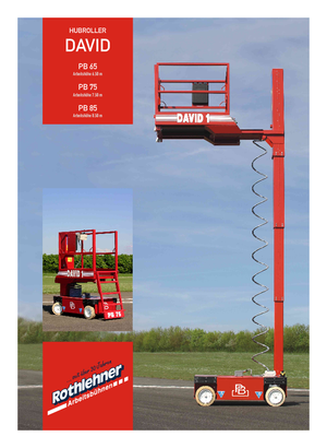 Kołowe podnośniki nożycowe PB David 1 PB 75