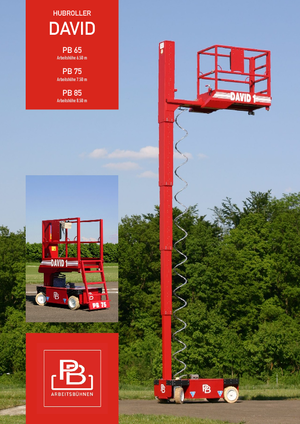 Kołowe podnośniki nożycowe PB David 1 PB 75 V