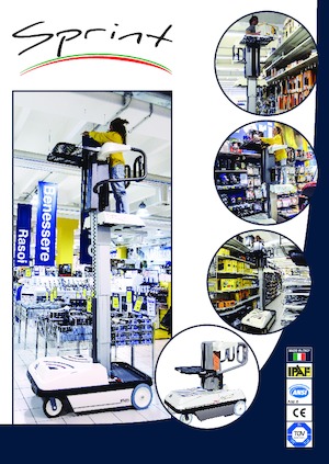 Kołowe platformy robocze z masztem pionowym Bravi Sprint