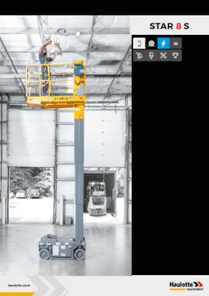 Kołowe platformy robocze z masztem pionowym Haulotte Star 8 S