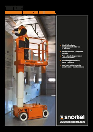 Kołowe platformy robocze z masztem pionowym Snorkel TM12E