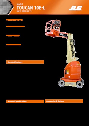 Kołowe platformy robocze z masztem pionowym JLG-Toucan Toucan 10E-L
