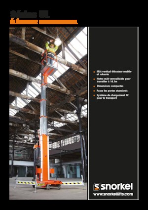Kołowe platformy robocze z masztem pionowym Snorkel UL32