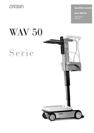 Kołowe platformy robocze z masztem pionowym Crown Wav 50-118