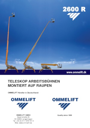 Gąsienicowe platformy teleskopowe OMMELIFT 2600 R