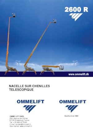 Gąsienicowe platformy teleskopowe OMMELIFT 2600 R