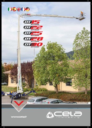 Gąsienicowe, przegubowe podnośniki koszowe CELA DT25 Spyder