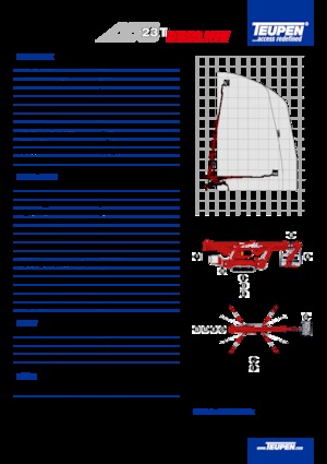 Gąsienicowe platformy teleskopowe TEUPEN LEO23T 