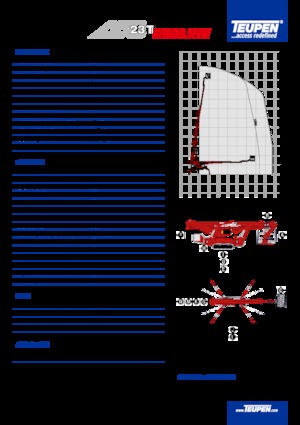 Gąsienicowe platformy teleskopowe TEUPEN LEO23T 