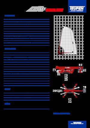 Gąsienicowe platformy teleskopowe TEUPEN LEO31T