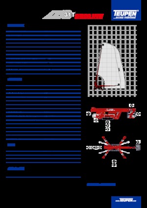 Gąsienicowe platformy teleskopowe TEUPEN LEO31T