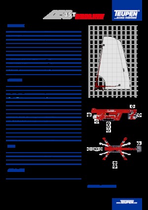 Gąsienicowe platformy teleskopowe TEUPEN LEO35T