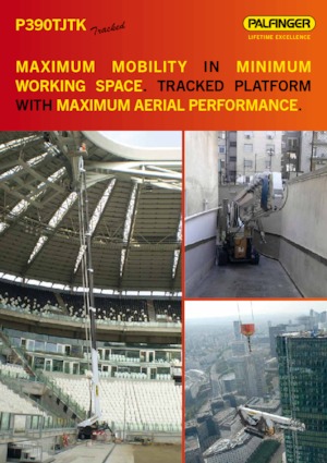 Gąsienicowe platformy teleskopowe Palfinger P 390 TJTK