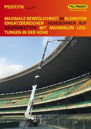 Gąsienicowe platformy teleskopowe Palfinger P 520 TJTK