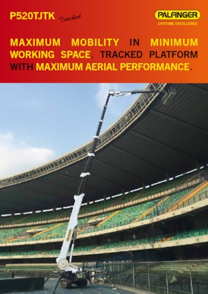 Gąsienicowe platformy teleskopowe Palfinger P 520 TJTK