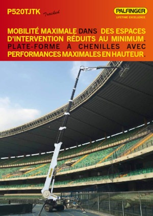Gąsienicowe platformy teleskopowe Palfinger P 520 TJTK