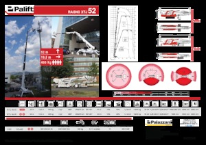 Gąsienicowe platformy teleskopowe Palazzani XTJ 52+ C