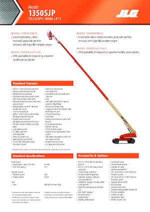 Kołowe teleskopowe platformy robocze JLG 1350SJP