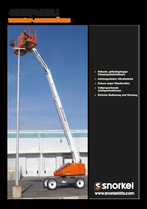 Kołowe teleskopowe platformy robocze Snorkel 460SJ