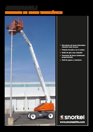 Kołowe teleskopowe platformy robocze Snorkel 460SJ
